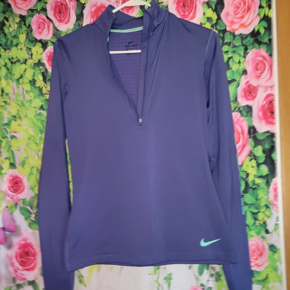 Nike zip up pullover with